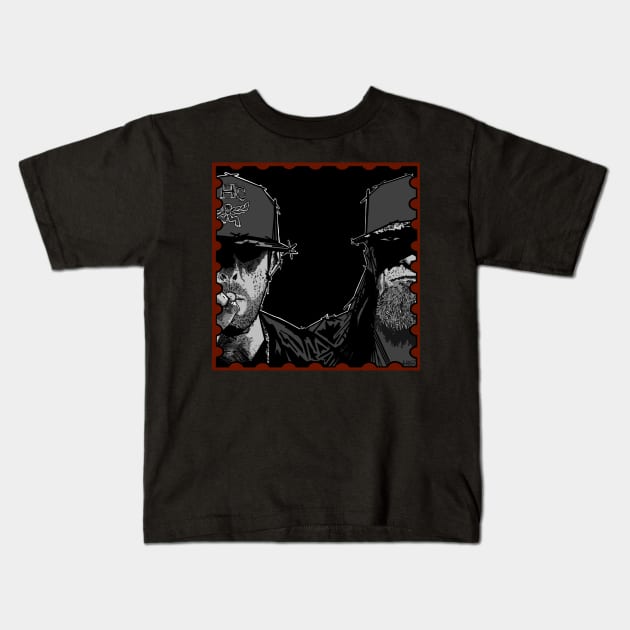 MALICE STAMP Kids T-Shirt by BludBros